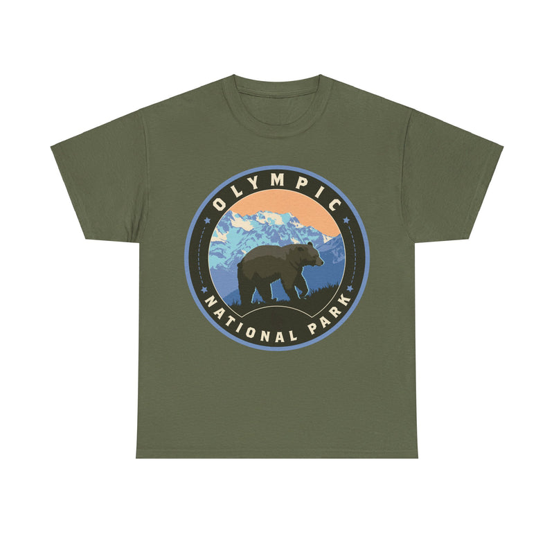 Load image into Gallery viewer, Olympic National Park Washington Round Logo T-shirt