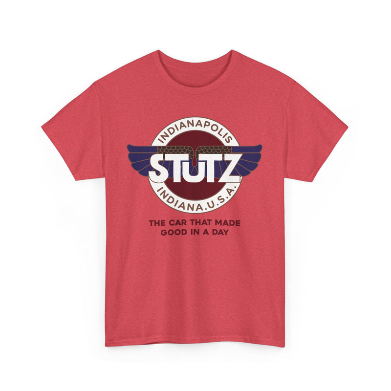Load image into Gallery viewer, Stutz The Car That Made Good In A Day Indianapolis Logo T-shirt