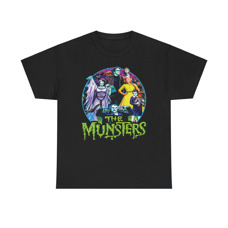 Load image into Gallery viewer, The Munsters 1964 Frankenstein Vampire Werewolf TV Show T-shirt