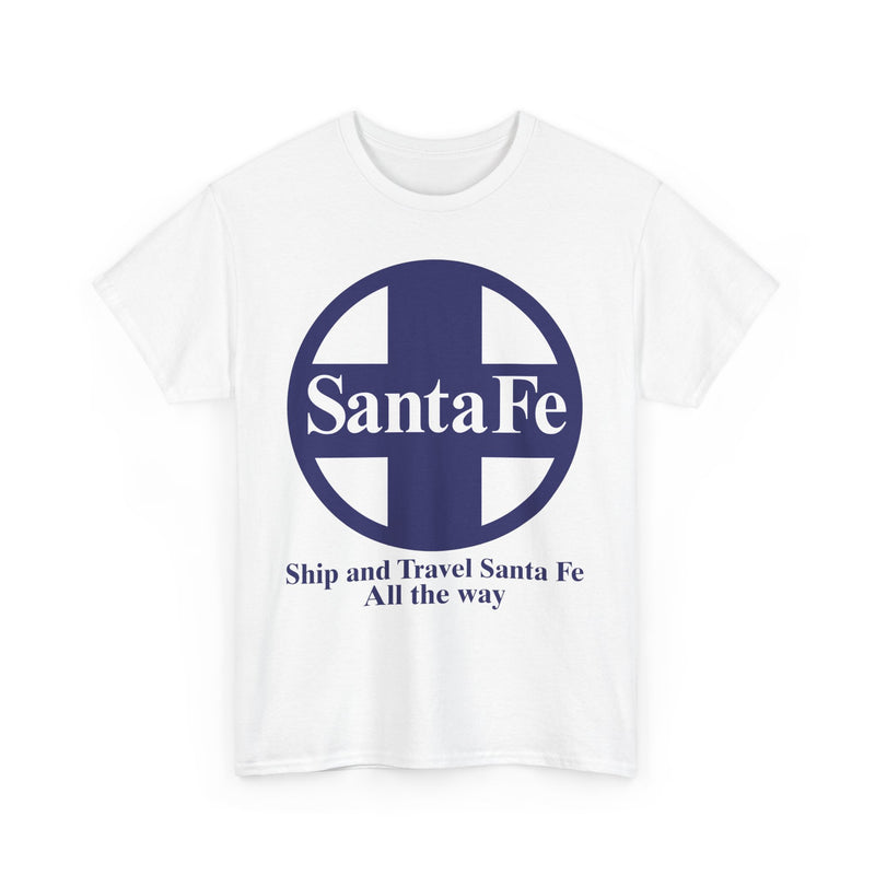 Load image into Gallery viewer, Santa Fe Cross Logo Ship Travel Railroad Vintage Train T-Shirt