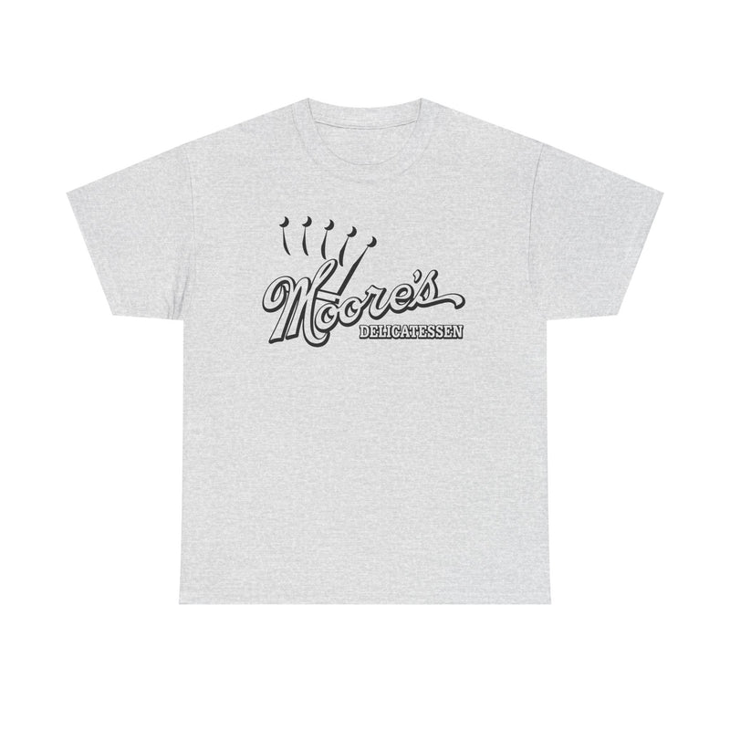 Load image into Gallery viewer, Moore's Delicatessen T-Shirt - Deli Industry Defunct Logo Tee