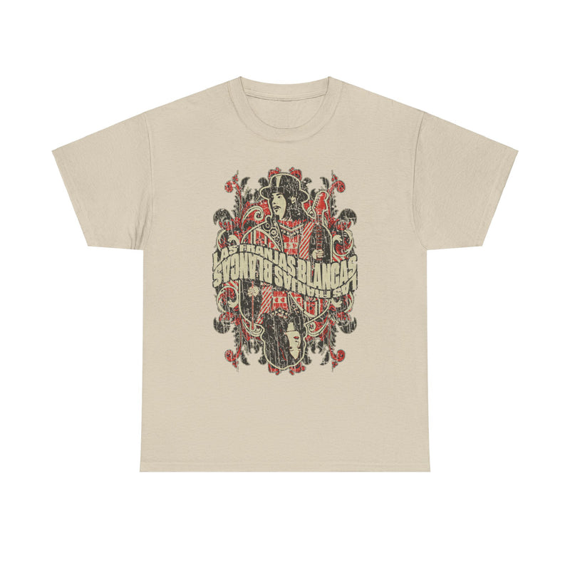 Load image into Gallery viewer, Las Franjas Blancas White Stripes Rock Band T-shirt