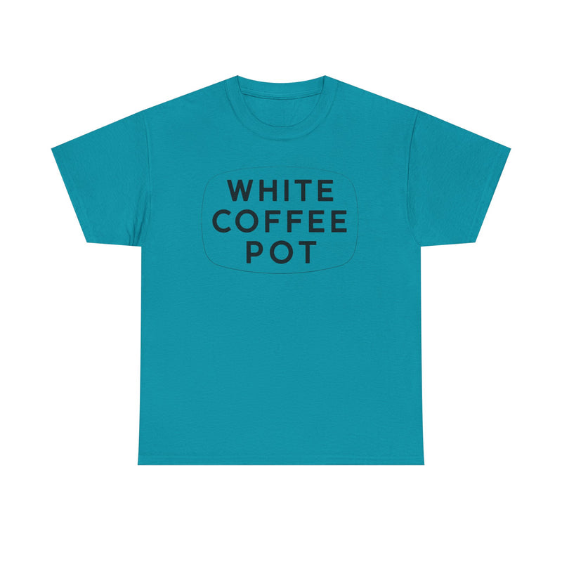 Load image into Gallery viewer, White Coffee Pot T-Shirt - Restaurant Industry Defunct Logo Tee