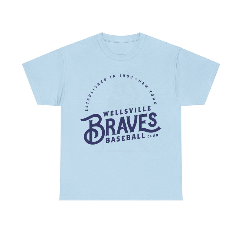 Load image into Gallery viewer, Wellsville Braves Est 1953 New York Baseball T-shirt