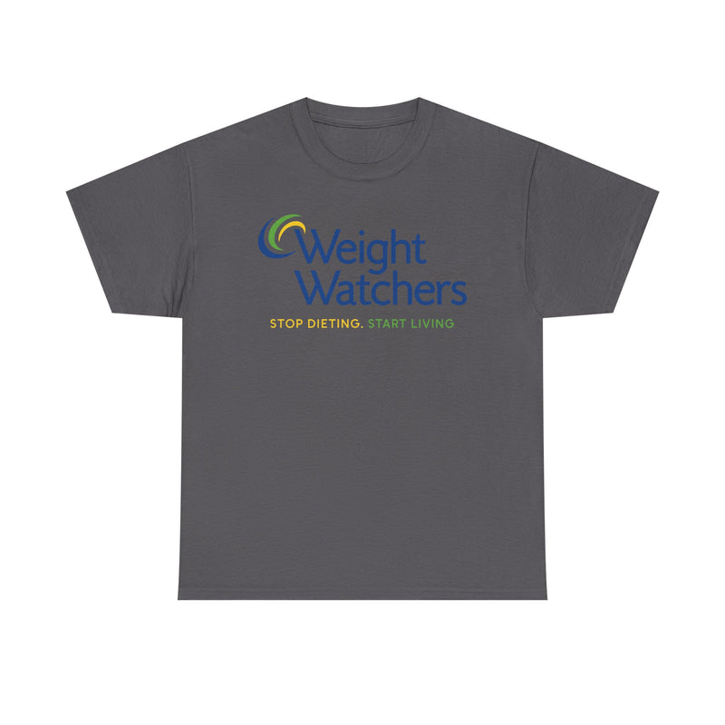 Load image into Gallery viewer, Weight Watchers Blue Green Yellow Logo Stop Dieting Start Living T-shirt