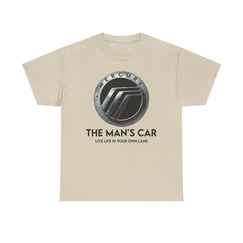Load image into Gallery viewer, Mercury The Man's Car Live Life In Your Own Lane Silver T-shirt