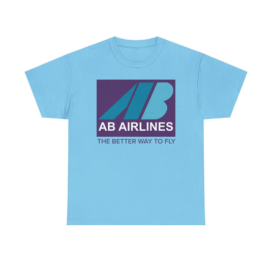 AB Airlines The Better Way to Fly Vintage Airline Logo Aviation T-shirt