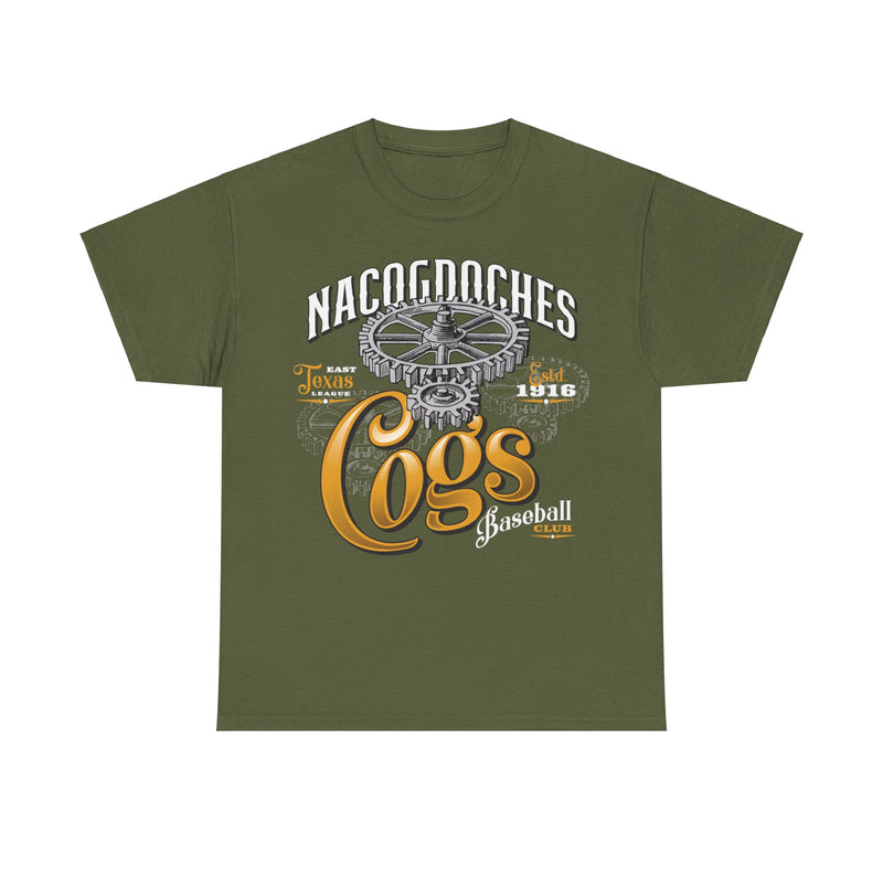 Load image into Gallery viewer, Nacogdoches Cogs Est 1916 Texas Baseball T-shirt