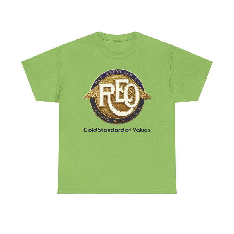 Load image into Gallery viewer, REO Motor Car Co Lansing Michigan Gold Standard Wings T-shirt