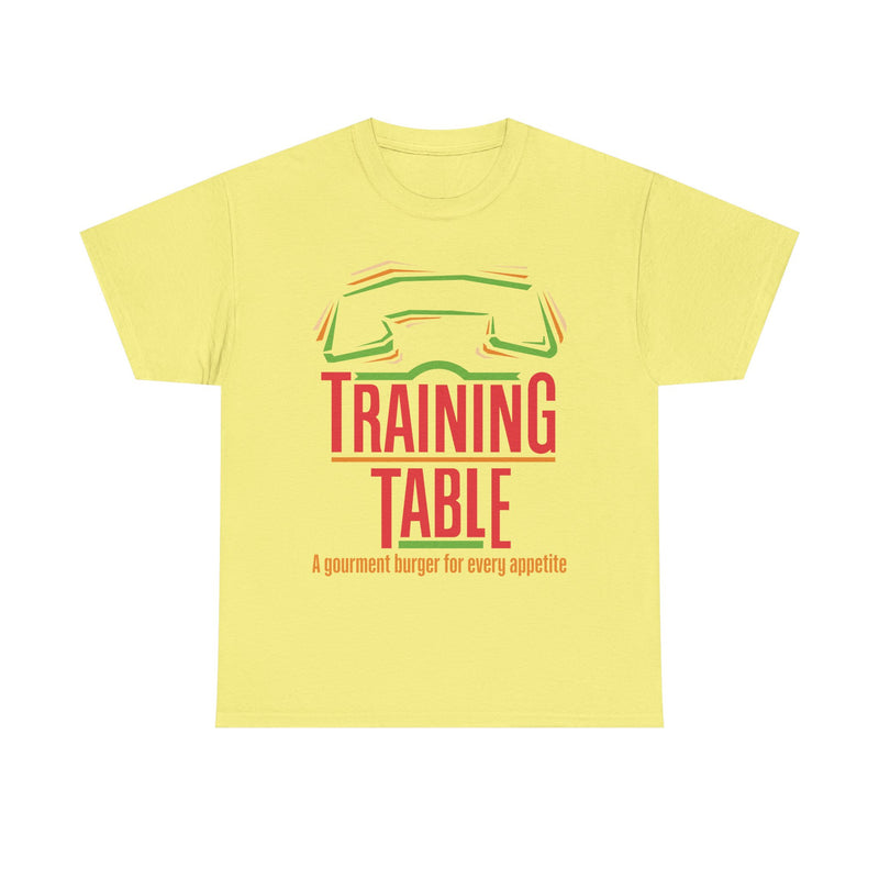 Load image into Gallery viewer, Training Table Gourmet Burger Vintage Restaurant Logo Chain T-Shirt