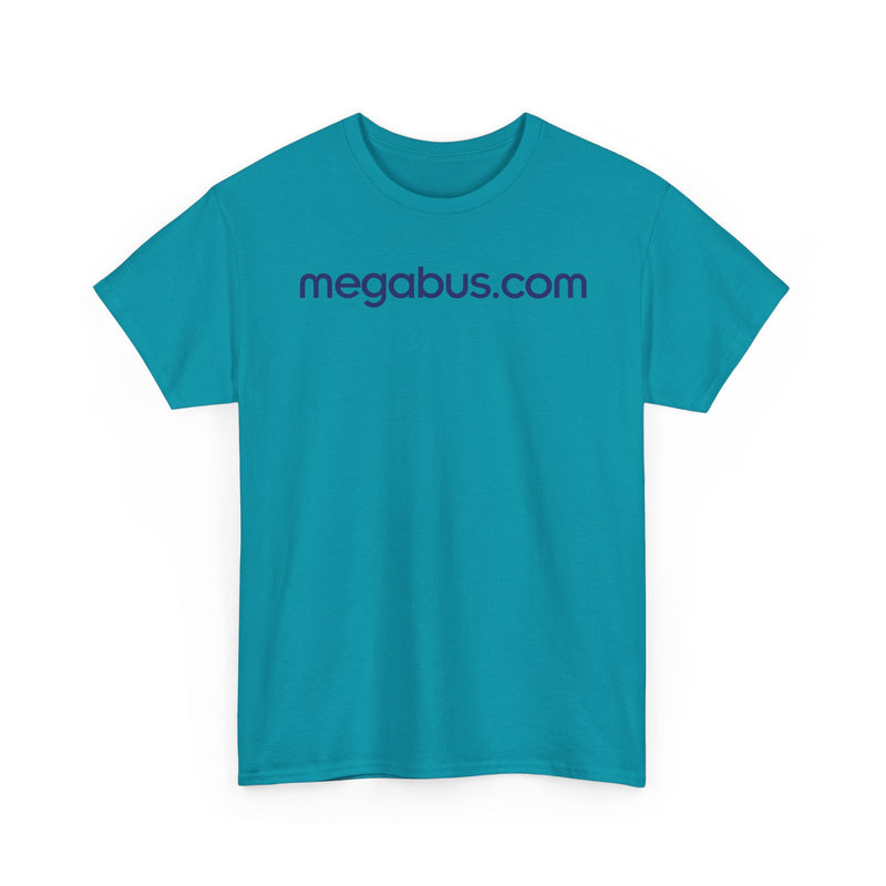 Load image into Gallery viewer, Megabus.com Defunct Bus Service T-Shirt Budget Travel Transportation Company Tee