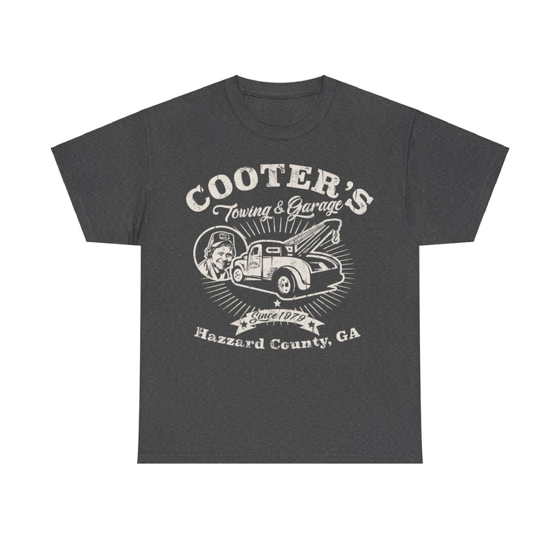 Load image into Gallery viewer, Cooters Towing Garage Dukes of Hazzard TV Show County T-shirt