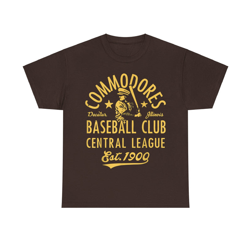 Load image into Gallery viewer, Decatur Commodores Est 1900 Illinois Baseball T-shirt