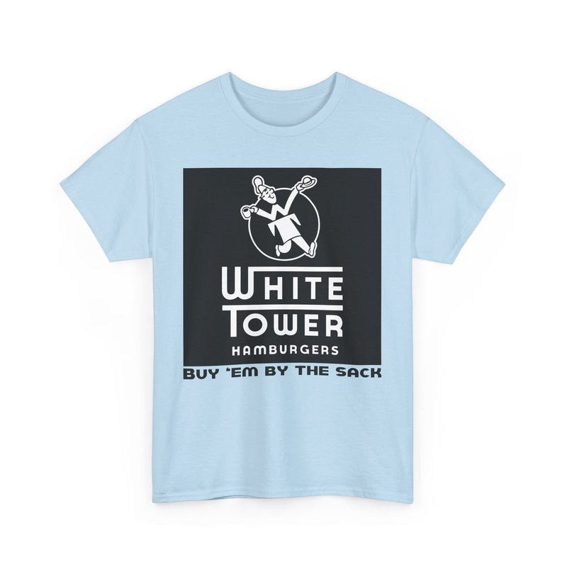 Load image into Gallery viewer, White Tower Hamburgers Buy Em By The Sack Vintage Logo T-Shirt