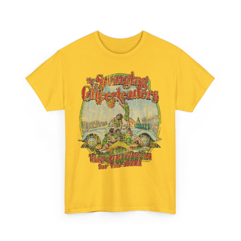 Load image into Gallery viewer, The Swinging Cheerleaders 1974 College Cheerleading Movie T-shirt