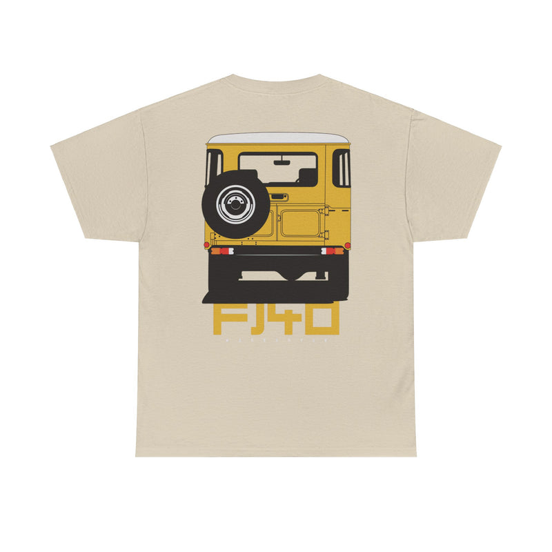 Load image into Gallery viewer, Toyota Land Cruiser FJ40 Yellow Car Double-sided T-shirt