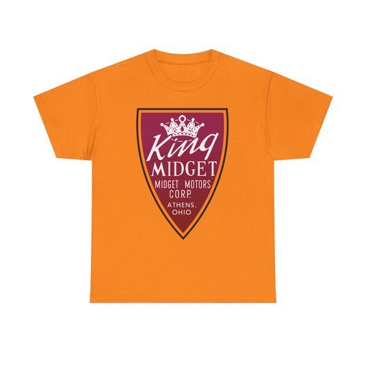 King Midget Motors Corp Athens Ohio Crown Logo Microcar T-shirt
