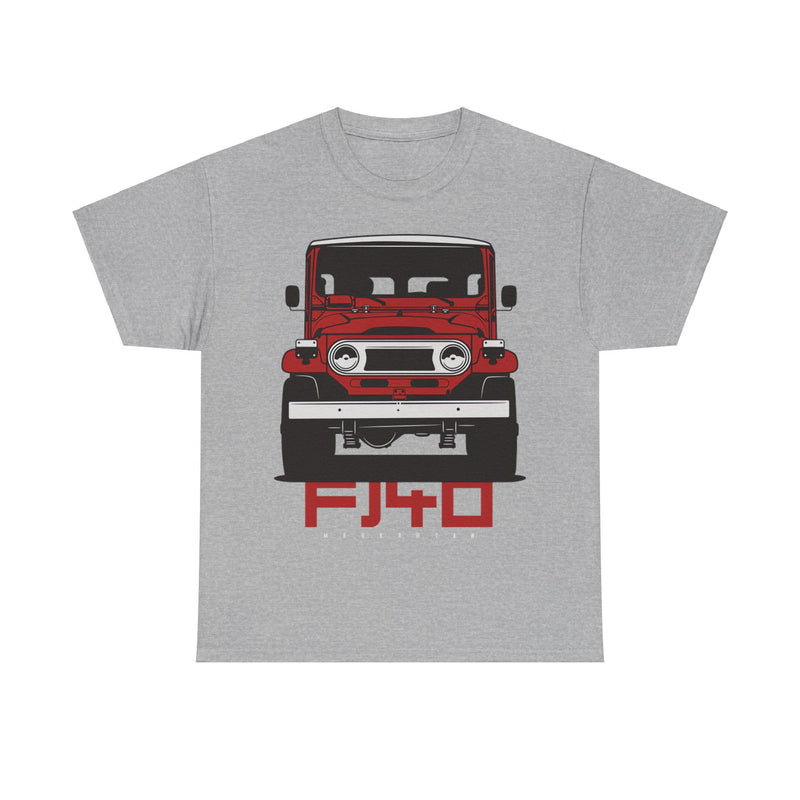 Load image into Gallery viewer, Toyota Land Cruiser FJ40 Red Car Single-sided T-shirt