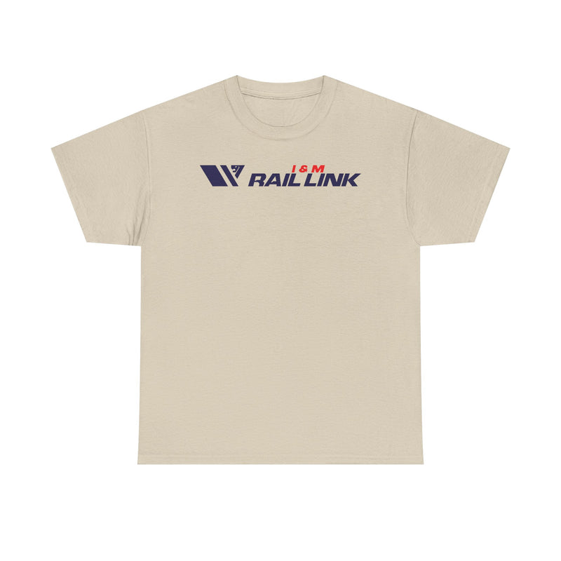 Load image into Gallery viewer, I&M Rail Link Railroad Vintage Train Railway Logo T-Shirt