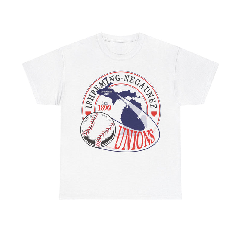 Load image into Gallery viewer, Ishpeming-Negaunee Unions Est 1890 Michigan Baseball T-shirt