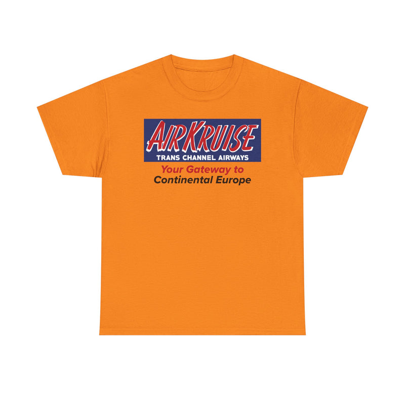 Load image into Gallery viewer, Air Kruise Trans Channel Airways Gateway to Europe Vintage Airline Logo T-shirt