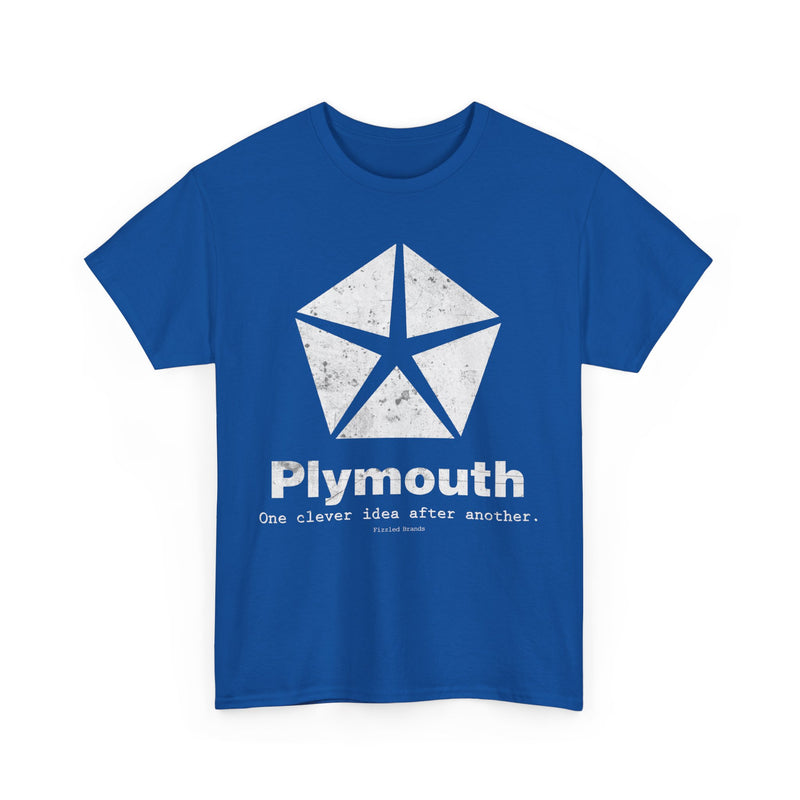 Load image into Gallery viewer, Plymouth Automobile Car Manufactuer White Logo T-shirt
