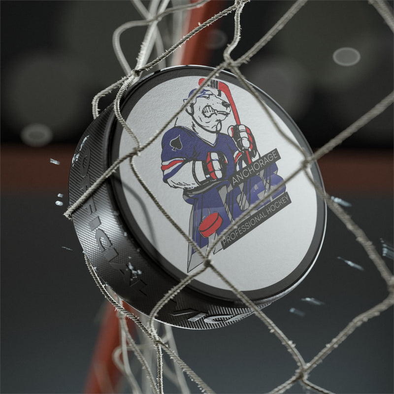 Load image into Gallery viewer, Anchorage Aces Mascot Logo Hockey Puck