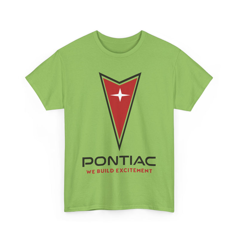 Load image into Gallery viewer, Pontiac We Build Excitement Red Arrow Star Logo Classic T-shirt