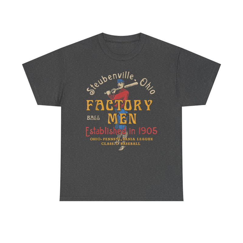 Load image into Gallery viewer, Steubenville Ohio Factory Men Nostalgic Retro Baseball Team T-shirt
