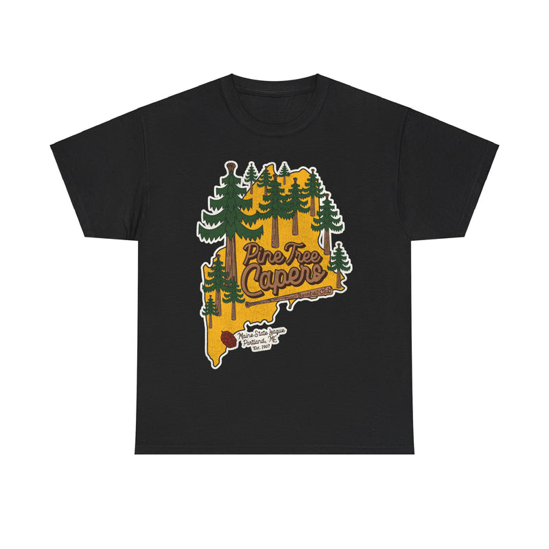 Load image into Gallery viewer, Portland Pine Tree Capers Oregon Retro Baseball Team T-shirt