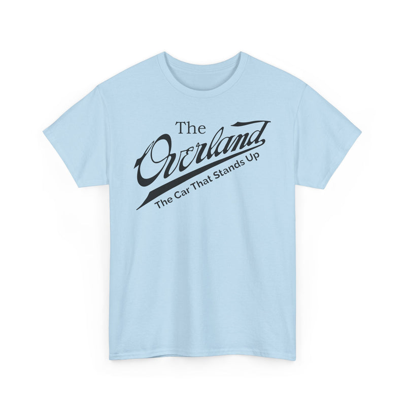 Load image into Gallery viewer, Overland The Car That Stands Up Classic Script Logo T-shirt