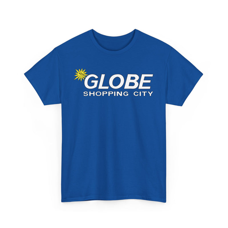 Load image into Gallery viewer, Globe Shopping City Sun Logo Vintage Mall Center T-Shirt