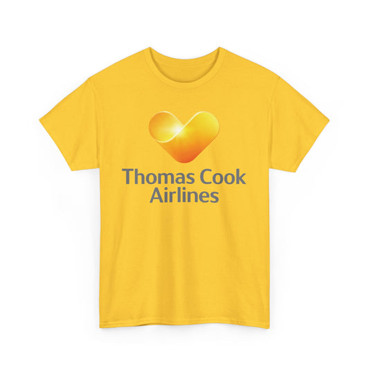 Thomas Cook Airlines Sunny Heart Logo Defunct Travel Company T-shirt