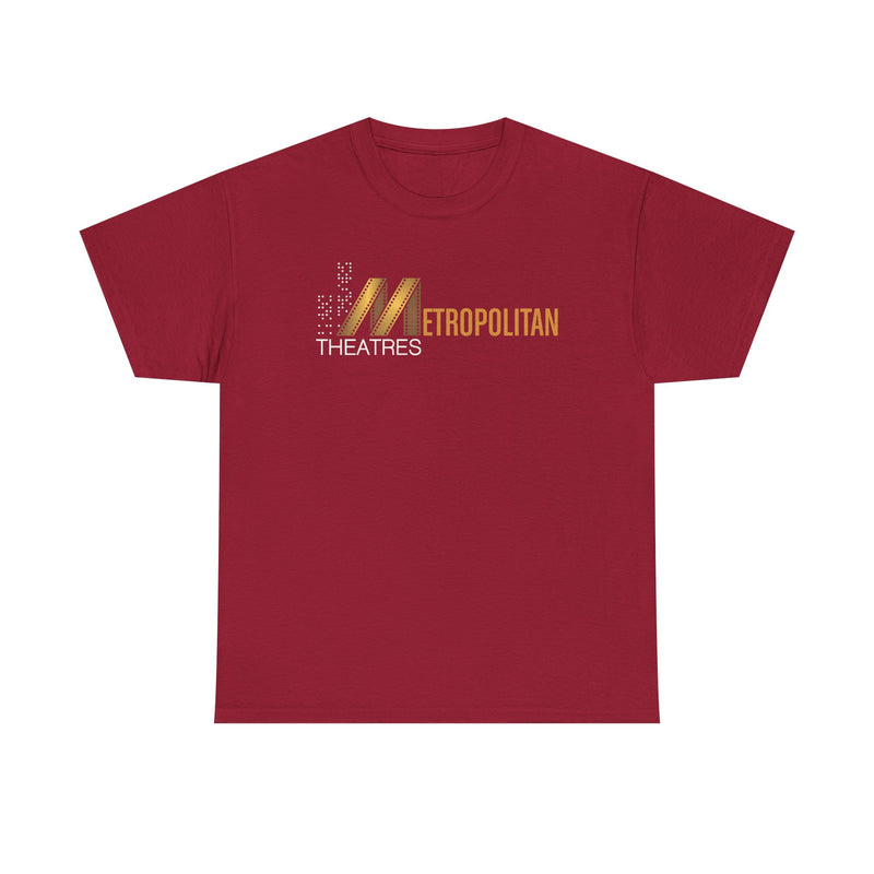 Load image into Gallery viewer, Metropolitan Theaters Film Strip Logo T-Shirt Movie Cinema Tee