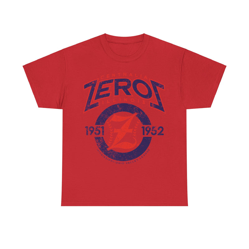 Load image into Gallery viewer, Centralia Zeros Est 1951 Illinois Baseball Team T-shirt