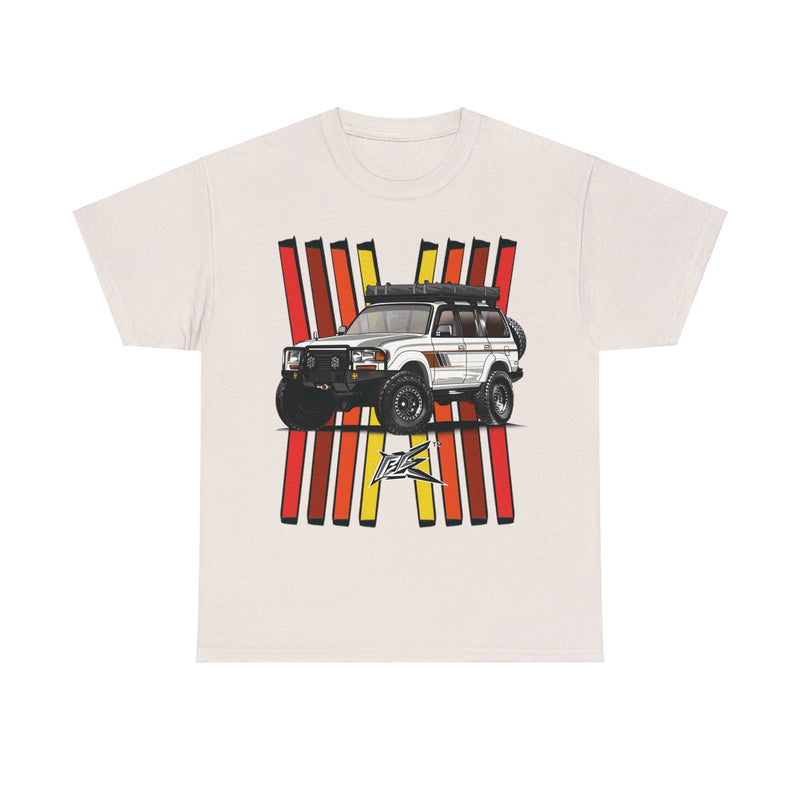Load image into Gallery viewer, Toyota Land Cruiser LC80 Retro TRD Racing Banner Car T-shirt