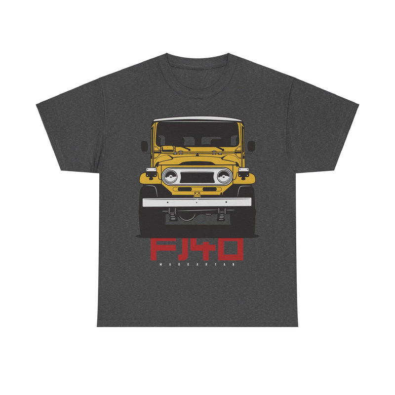 Load image into Gallery viewer, Toyota Land Cruiser FJ40 Yellow Car Single-sided T-shirt