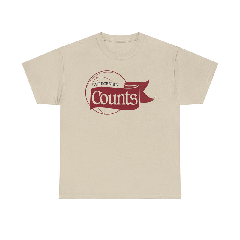 Load image into Gallery viewer, Worcester Counts Basketball 1989 Massachusetts T-shirt