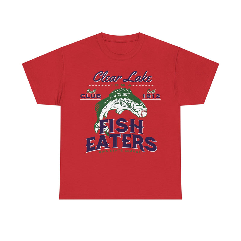 Load image into Gallery viewer, Clear Lake Fish Eaters Est 1912 Iowa Baseball T-shirt