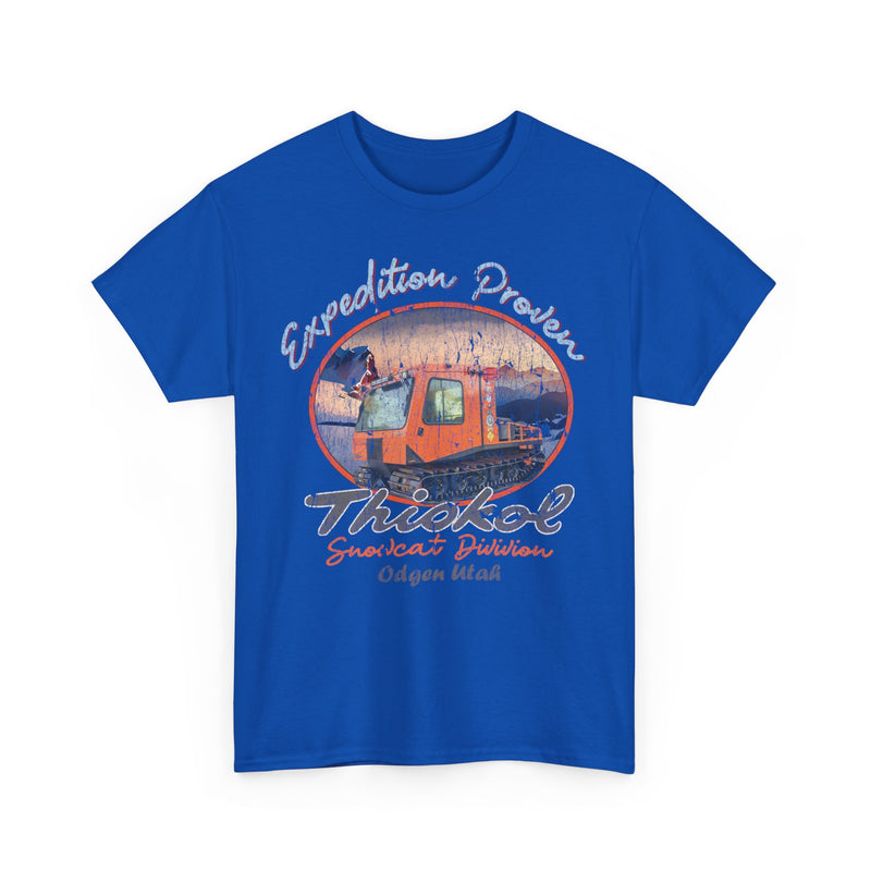 Load image into Gallery viewer, Thiokol Snowcat Division 1929 Ogden Utah Expedition Proven Snowmobile T-shirt