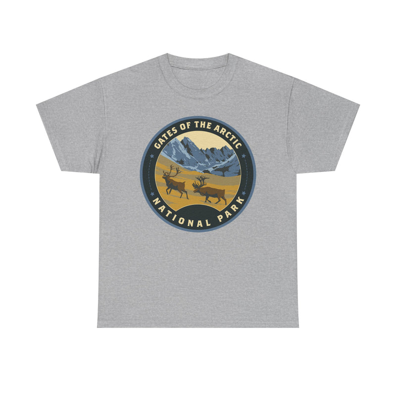Load image into Gallery viewer, Gates of the Arctic National Park Alaska Round Logo T-shirt