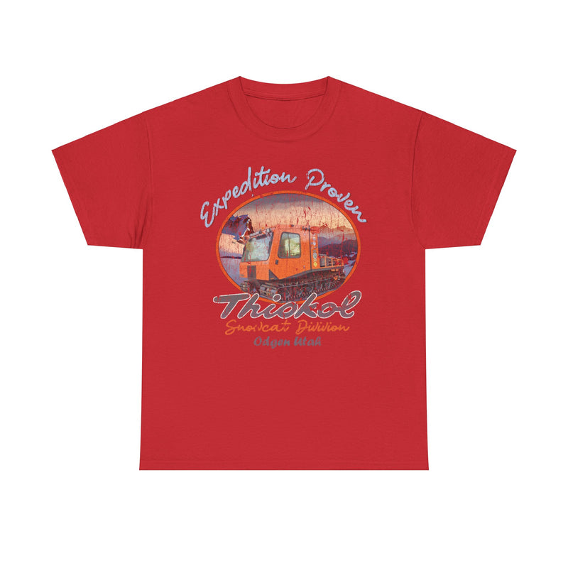 Load image into Gallery viewer, Thiokol Snowcat Division 1929 Ogden Utah Expedition Proven Snowmobile T-shirt