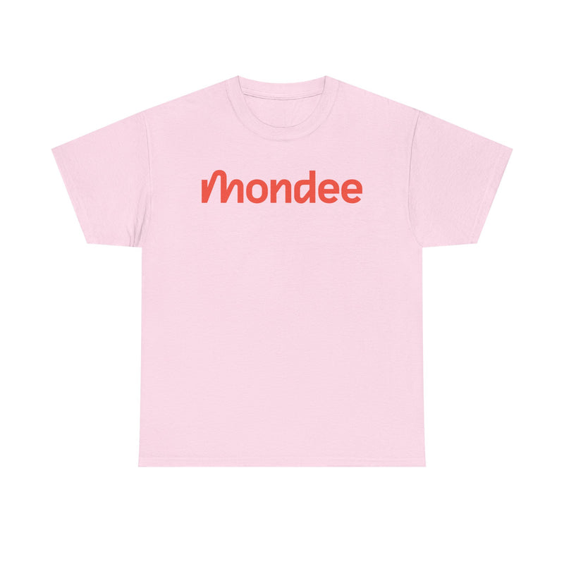 Load image into Gallery viewer, Mondee T-Shirt Bankrupt Travel Tech Company Defunct Logo Tee
