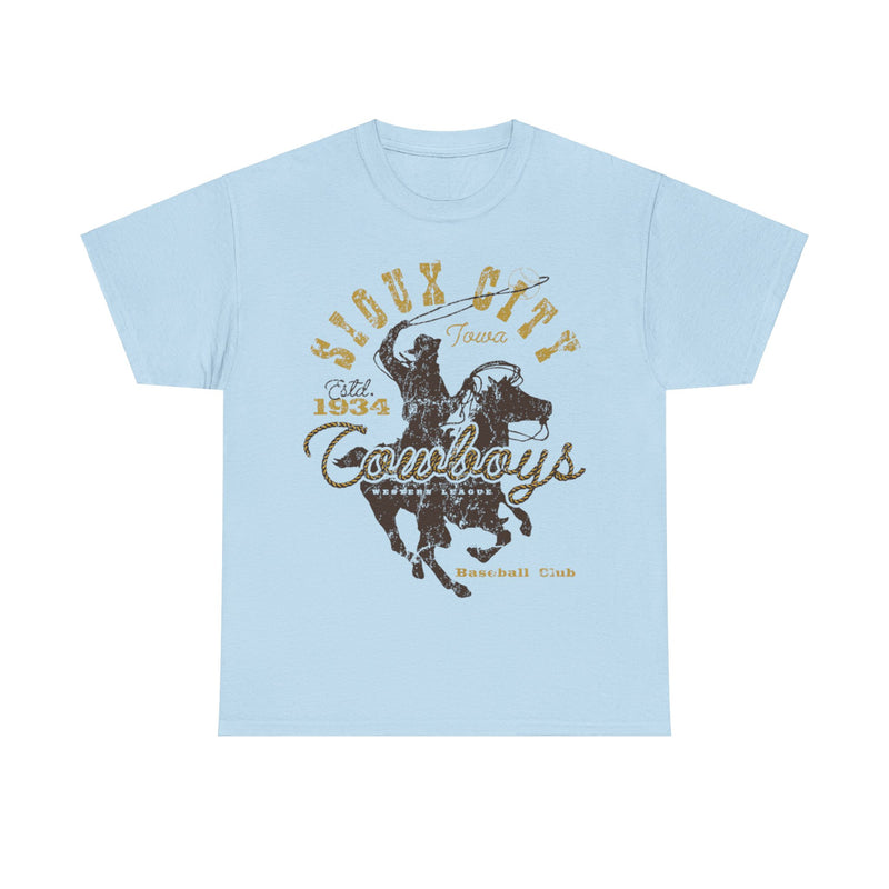 Load image into Gallery viewer, Sioux City Cowboys Est 1934 Iowa Baseball T-shirt