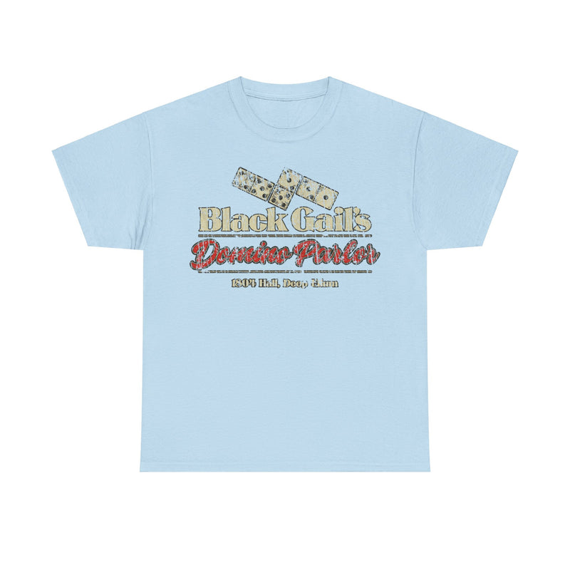 Load image into Gallery viewer, Black Gails Domino Parlor Deep Ellum Texas T-shirt