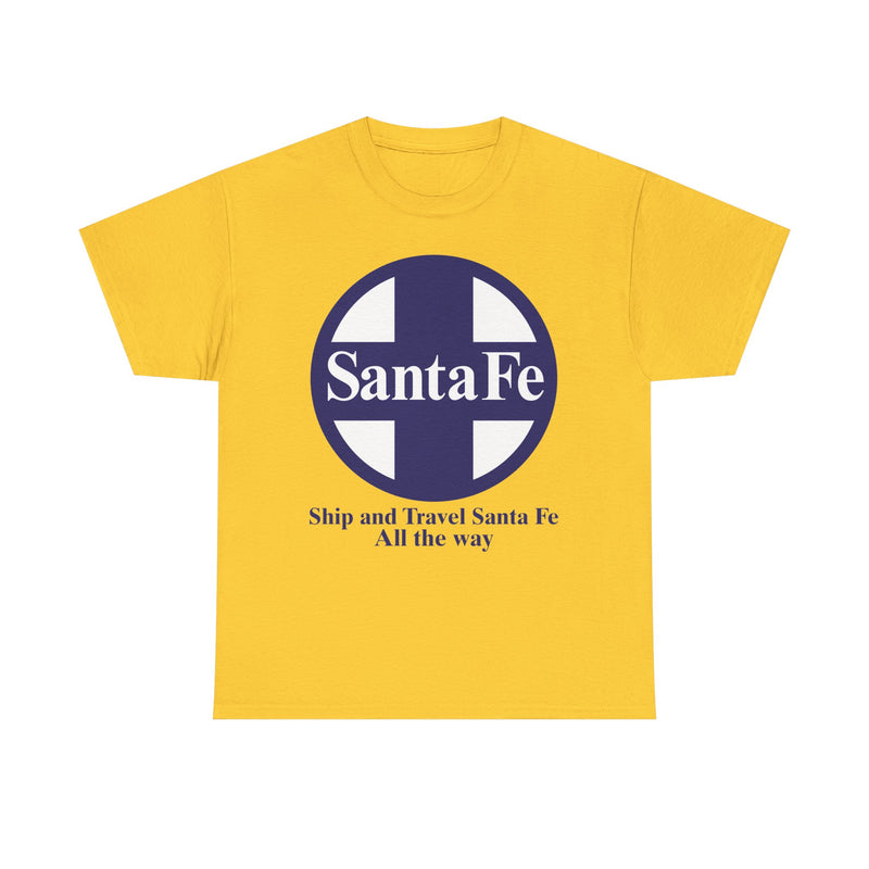 Load image into Gallery viewer, Santa Fe Cross Logo Ship Travel Railroad Vintage Train T-Shirt