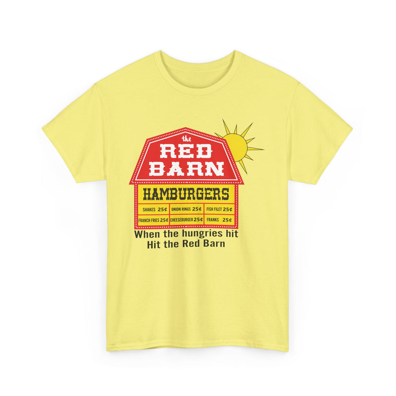 Load image into Gallery viewer, Red Barn Hamburgers Vintage Fast Food Logo Classic Chain Restaurant T-Shirt