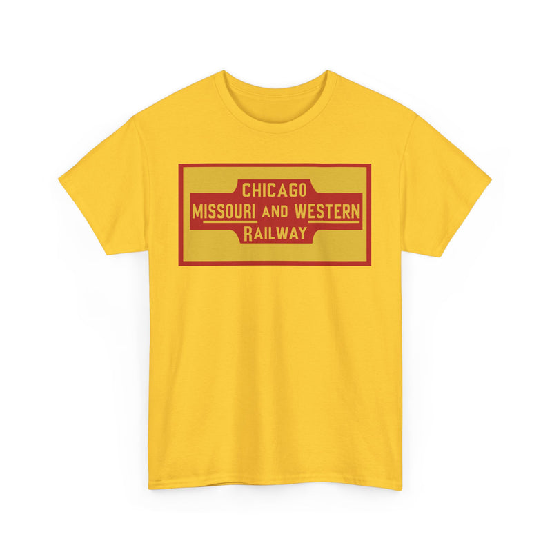 Load image into Gallery viewer, Chicago Missouri Western Railway Vintage Railroad Logo Train T-Shirt