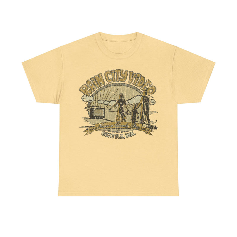 Load image into Gallery viewer, Rain City Video 1988 Store Distressed Print T-shirt