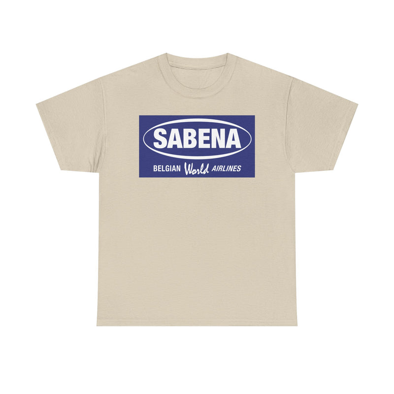 Load image into Gallery viewer, Sabena Belgian World Airlines Blue Oval Logo European Aviation T-shirt